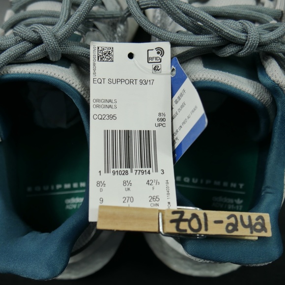 New Adidas Boost Eqt Support 93/17 Ortholite Shoes - Picture 7 of 8